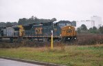 CSX 7660 leads 7838 southbound